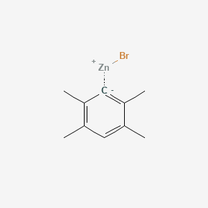 molecular formula C10H13BrZn B14880778 2,3,5,6-TetramethylphenylZinc bromide 