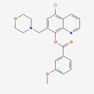 5-Chloro-7-(morpholinomethyl)quinolin-8-yl 3-methoxybenzoate