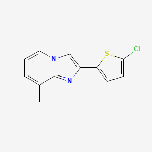 2-(5-Chlorothiophen-2-yl)-8-methylimidazo[1,2-a]pyridine