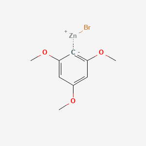 molecular formula C9H11BrO3Zn B14880866 2,4,6-TrimethoxyphenylZinc bromide 