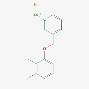 molecular formula C15H15BrOZn B14880878 3-(2,3-Dimethylphenoxymethyl)phenylZinc bromide 