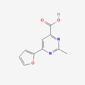 6-(Furan-2-yl)-2-methylpyrimidine-4-carboxylic acid