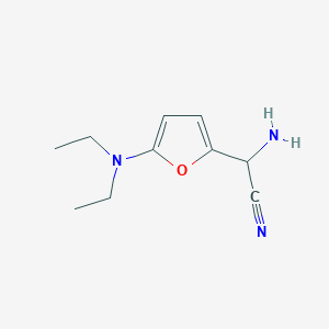 2-Amino-2-(5-(diethylamino)furan-2-yl)acetonitrile