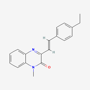 (E)-3-(4-ethylstyryl)-1-methylquinoxalin-2(1H)-one