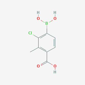 4-Carboxy-2-chloro-3-methylphenylboronic acid