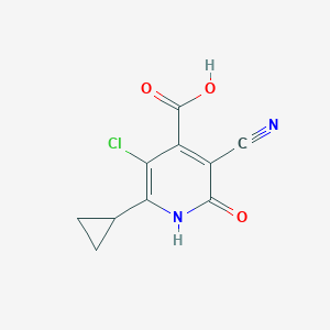 5-Chloro-3-cyano-6-cyclopropyl-2-oxo-1,2-dihydropyridine-4-carboxylic acid