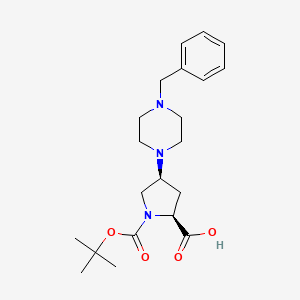 (2S,4S)-1-Boc-4-(4-benzyl-1-piperazinyl)pyrrolidine-2-carboxylic Acid