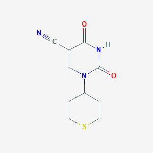 2,4-dioxo-1-(tetrahydro-2H-thiopyran-4-yl)-1,2,3,4-tetrahydropyrimidine-5-carbonitrile