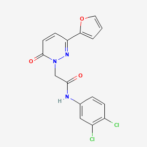 N-(3,4-dichlorophenyl)-2-[3-(furan-2-yl)-6-oxopyridazin-1-yl]acetamide