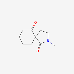 molecular formula C10H15NO2 B14880985 2-Methyl-2-azaspiro[4.5]decane-1,6-dione 