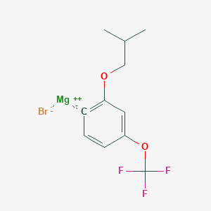 molecular formula C11H12BrF3MgO2 B14880993 (2-i-Butyloxy-4-(trifluoromethoxy)phenyl)magnesium bromide 