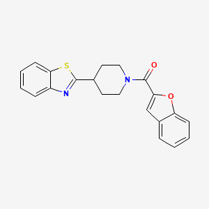 (4-(Benzo[d]thiazol-2-yl)piperidin-1-yl)(benzofuran-2-yl)methanone