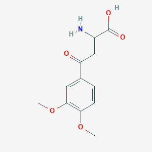 molecular formula C12H15NO5 B14881013 2-Amino-4-(3,4-dimethoxyphenyl)-4-oxobutanoic acid 