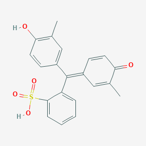 2-[(Z)-(4-hydroxy-3-methylphenyl)-(3-methyl-4-oxocyclohexa-2,5-dien-1-ylidene)methyl]benzenesulfonic acid