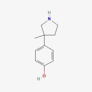 4-(3-Methylpyrrolidin-3-yl)phenol