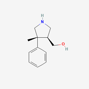 [(3S,4R)-4-methyl-4-phenylpyrrolidin-3-yl]methanol