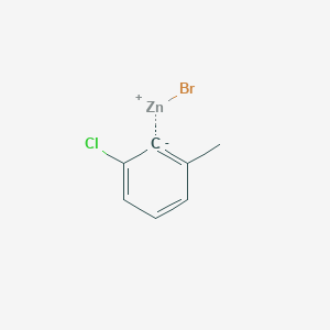 molecular formula C7H6BrClZn B14881054 2-Chloro-6-methylphenylZinc bromide 