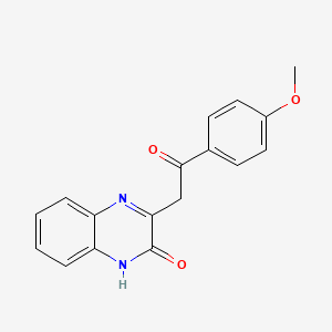 3-(2-(4-methoxyphenyl)-2-oxoethyl)quinoxalin-2(1H)-one