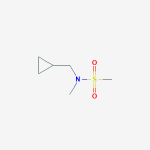 molecular formula C6H13NO2S B1488107 N-(cyclopropylmethyl)-N-methylmethanesulfonamide CAS No. 1342859-05-5