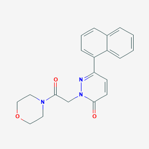 molecular formula C20H19N3O3 B14881077 2-(2-morpholino-2-oxoethyl)-6-(naphthalen-1-yl)pyridazin-3(2H)-one 