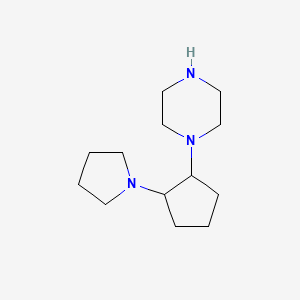 1-(2-(Pyrrolidin-1-yl)cyclopentyl)piperazine