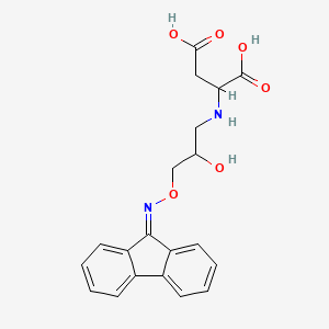 N-{3-[(9H-fluoren-9-ylideneamino)oxy]-2-hydroxypropyl}aspartic acid