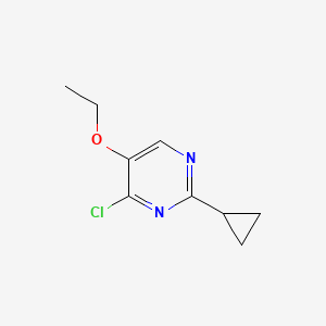 molecular formula C9H11ClN2O B14881128 4-Chloro-2-cyclopropyl-5-ethoxypyrimidine 