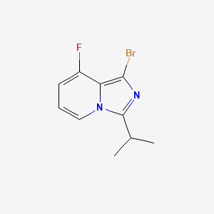 molecular formula C10H10BrFN2 B14881132 1-Bromo-8-fluoro-3-isopropylimidazo[1,5-a]pyridine 