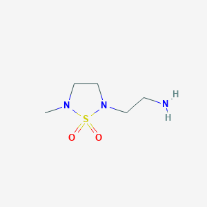 molecular formula C5H13N3O2S B1488119 2-(2-Aminoethyl)-5-methyl-1,2,5-thiadiazolidine 1,1-dioxide CAS No. 873651-91-3