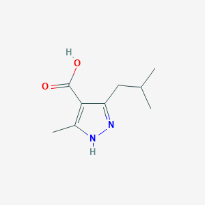 molecular formula C9H14N2O2 B14881199 3-isobutyl-5-methyl-1H-pyrazole-4-carboxylic acid 