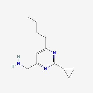 (6-Butyl-2-cyclopropylpyrimidin-4-yl)methanamine