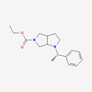 Ethyl 1-((S)-1-phenylethyl)hexahydropyrrolo[3,4-b]pyrrole-5(1H)-carboxylate