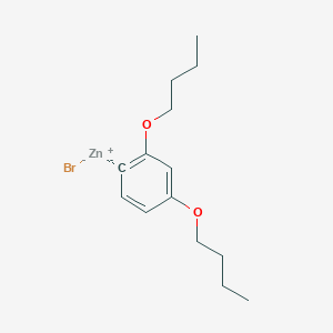 molecular formula C14H21BrO2Zn B14881217 (2,4-Di-n-butyloxyphenyl)Zinc bromide 