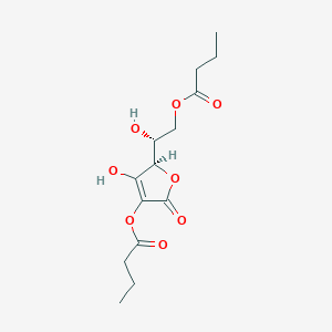 molecular formula C14H20O8 B1488122 L-抗坏血酸2,6-二丁酸酯 CAS No. 4337-04-6