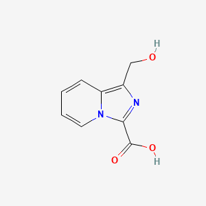 molecular formula C9H8N2O3 B14881224 1-(Hydroxymethyl)imidazo[1,5-a]pyridine-3-carboxylic acid 