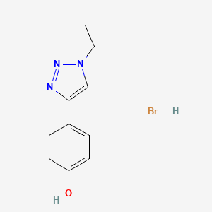 molecular formula C10H12BrN3O B1488127 4-(1-乙基-1H-1,2,3-三唑-4-基)苯酚氢溴酸盐 CAS No. 1798683-30-3