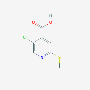 5-Chloro-2-(methylthio)isonicotinic acid