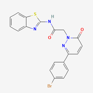 N-(benzo[d]thiazol-2-yl)-2-(3-(4-bromophenyl)-6-oxopyridazin-1(6H)-yl)acetamide