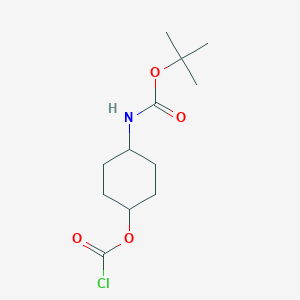 4-((Tert-butoxycarbonyl)amino)cyclohexyl carbonochloridate