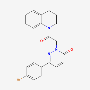 6-(4-bromophenyl)-2-(2-(3,4-dihydroquinolin-1(2H)-yl)-2-oxoethyl)pyridazin-3(2H)-one