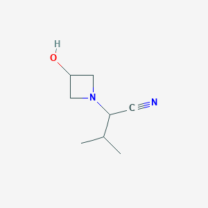 2-(3-Hydroxyazetidin-1-yl)-3-methylbutanenitrile