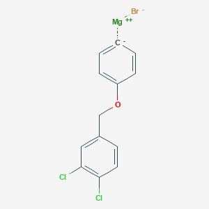 molecular formula C13H9BrCl2MgO B14881308 4-(3,4-DichlorobenZyloxy)phenylmagnesium bromide 