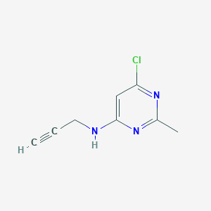 molecular formula C8H8ClN3 B1488132 6-chloro-2-methyl-N-(prop-2-yn-1-yl)pyrimidin-4-amine CAS No. 1696238-72-8