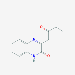 molecular formula C13H14N2O2 B14881322 3-(3-methyl-2-oxobutyl)quinoxalin-2(1H)-one 