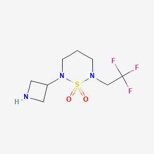 2-(Azetidin-3-yl)-6-(2,2,2-trifluoroethyl)-1,2,6-thiadiazinane 1,1-dioxide