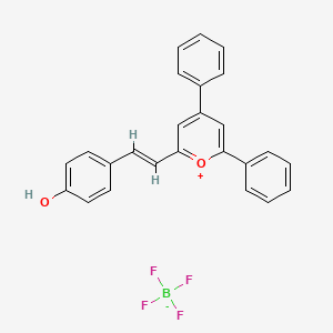 (E)-6-(4-hydroxystyryl)-2,4-diphenyl-2H-pyran-2-ylium tetrafluoroborate