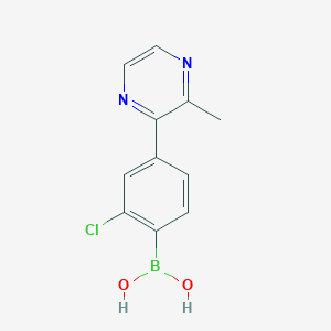 molecular formula C11H10BClN2O2 B1488138 (2-Chloro-4-(3-methylpyrazin-2-yl)phenyl)boronic acid CAS No. 2304635-69-4