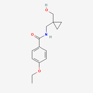 molecular formula C14H19NO3 B14881403 4-ethoxy-N-((1-(hydroxymethyl)cyclopropyl)methyl)benzamide CAS No. 1323557-46-5