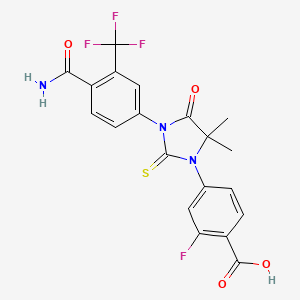 molecular formula C20H15F4N3O4S B14881421 Enzalutamide metabolite M10 