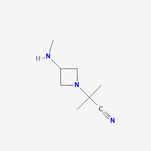 2-Methyl-2-(3-(methylamino)azetidin-1-yl)propanenitrile